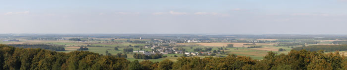 Ausblick vom Wasserbehälter Rebierg in Richtung Norden