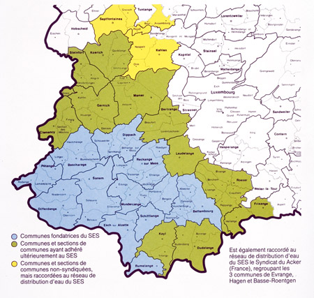 Les communes fondatrices du SES